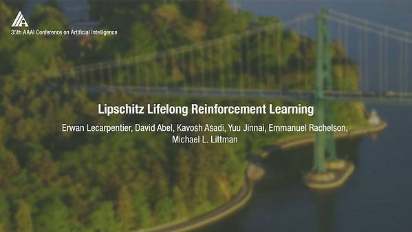 Lipschitz Lifelong Reinforcement Learning