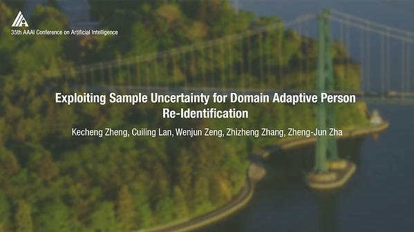 Exploiting Sample Uncertainty for Domain Adaptive Person Re-Identification