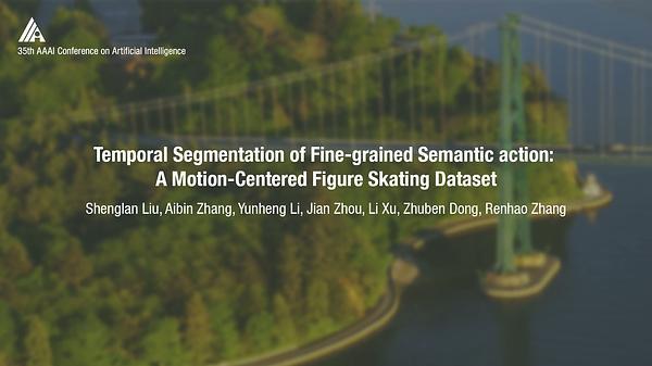 Temporal Segmentation of Fine-Gained Semantic Action: A Motion-Centered Figure Skating Dataset