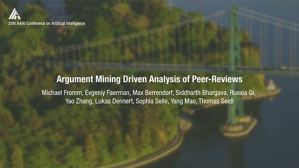 Argument Mining Driven Analysis of Peer-Reviews