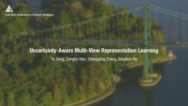 Uncertainty-Aware Multi-View Representation Learning