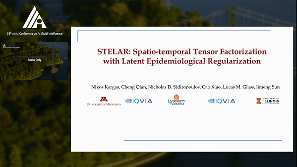 STELAR: Spatio-Temporal Tensor Factorization with Latent Epidemiological Regularization
