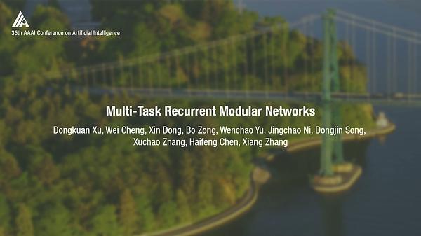Multi-Task Recurrent Modular Networks