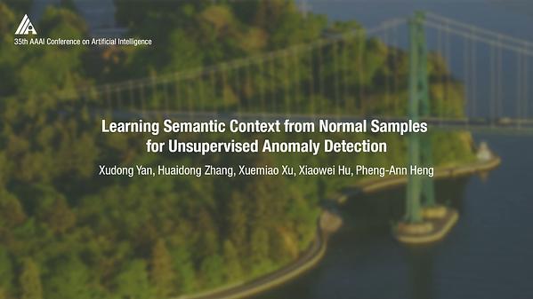 Learning Semantic Context from Normal Samples for Unsupervised Anomaly Detection