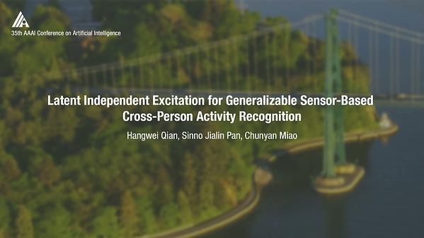 Latent Independent Excitation for Generalizable Sensor-Based Cross-Person Activity Recognition