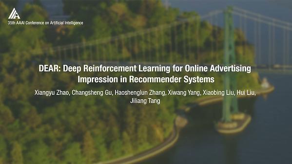 DEAR: Deep Reinforcement Learning for Online Advertising Impression in Recommender Systems