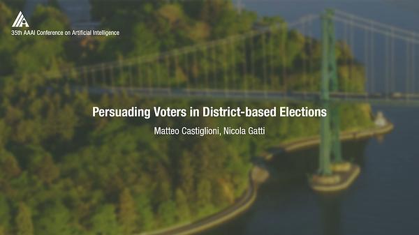 Persuading Voters in District-Based Elections