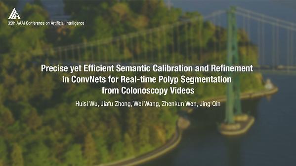 Precise Yet Efficient Semantic Calibration and Refinement in ConvNets for Real-Time Polyp Segmentation from Colonoscopy Videos