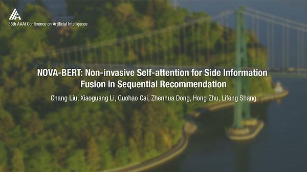 Noninvasive Self-Attention for Side Information Fusion in Sequential Recommendation