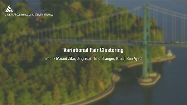 Variational Fair Clustering