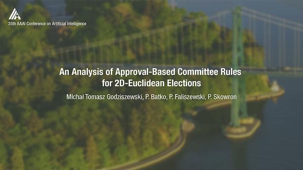 An Analysis of Approval-Based Committee Rules for 2D-Euclidean Elections