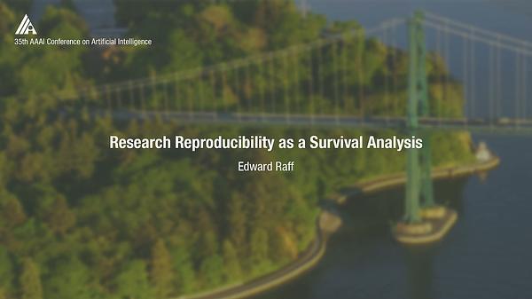 Research Reproducibility as a Survival Analysis