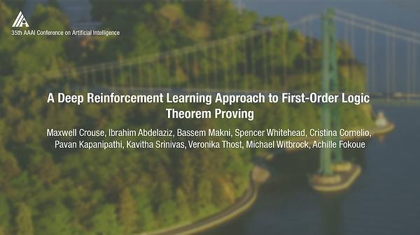 A Deep Reinforcement Learning Approach to First-Order Logic Theorem Proving