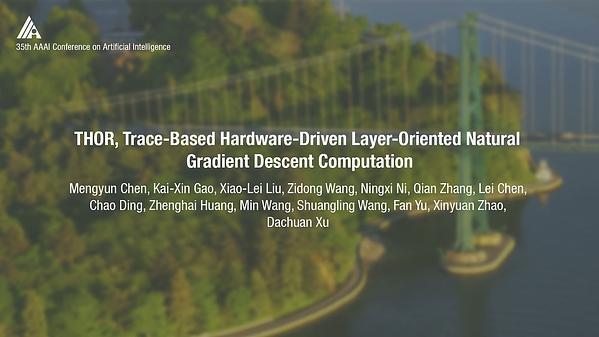 THOR, Trace-Based Hardware-Driven Layer-Oriented Natural Gradient Descent Computation