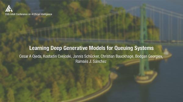 Learning Deep Generative Models for Queuing Systems