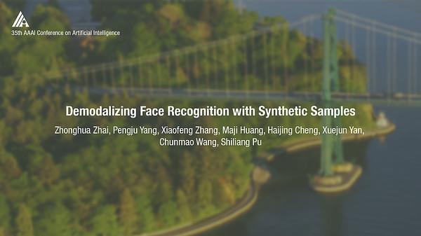 Demodalizing Face Recognition with Synthetic Samples