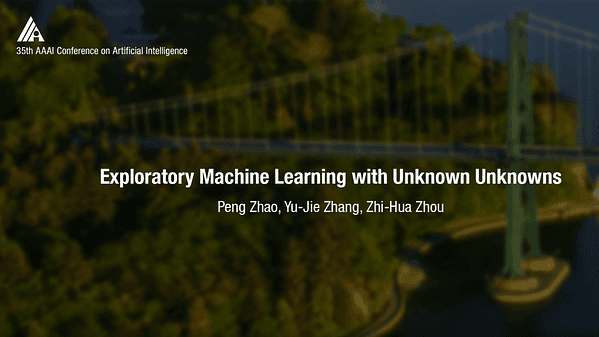 Exploratory Machine Learning with Unknown Unknowns