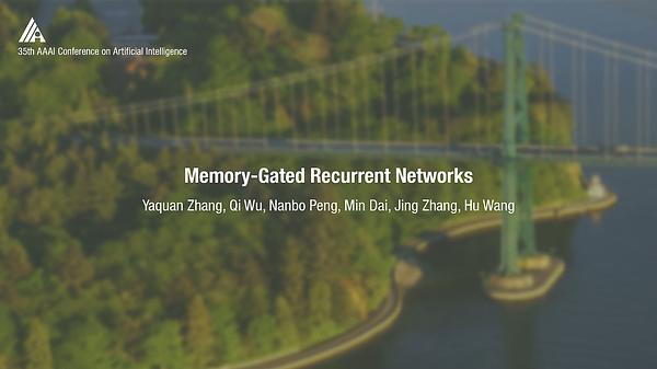 Memory-Gated Recurrent Networks