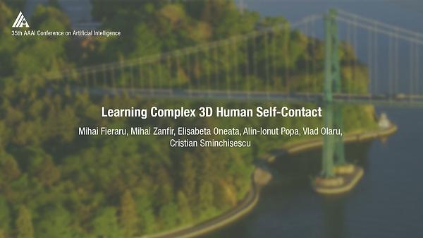 Learning Complex 3D Human Self-Contact
