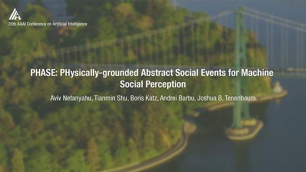 PHASE: Physically-Grounded Abstract Social Events for Machine Social Perception