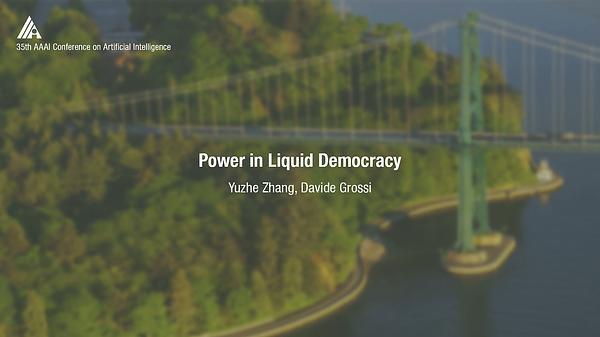 Power in Liquid Democracy