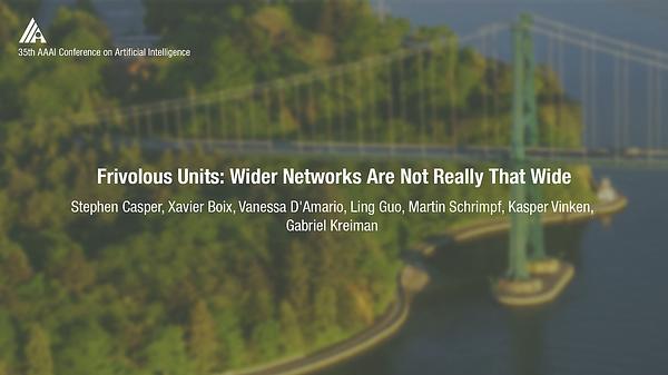 Frivolous Units: Wider Networks Are Not Really That Wide