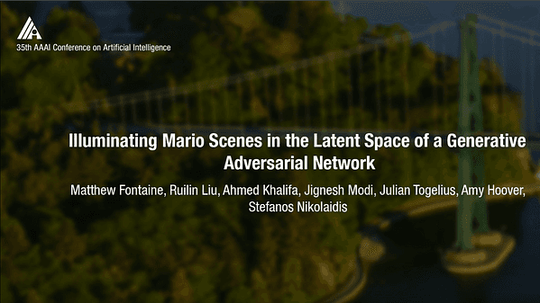 Illuminating Mario Scenes in the Latent Space of a Generative Adversarial Network