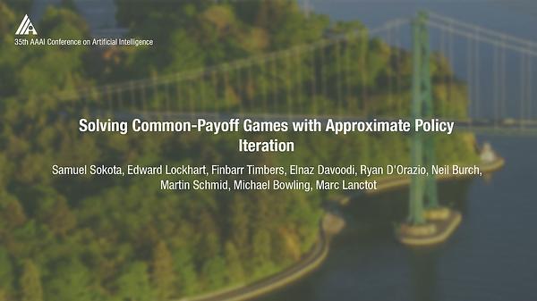 Solving Common-Payoff Games with Approximate Policy Iteration