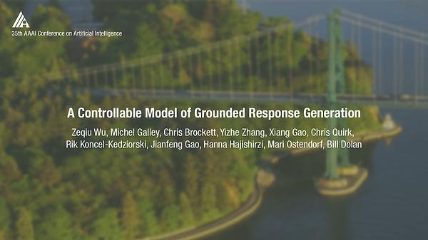A Controllable Model of Grounded Response Generation