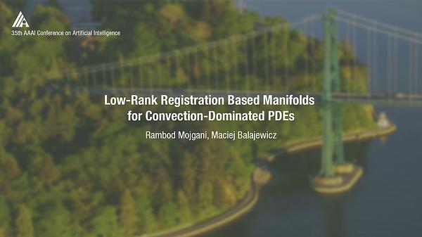 Low-Rank Registration Based Manifolds for Convection-Dominated PDEs
