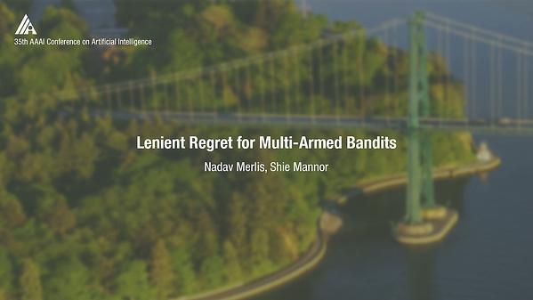 Lenient Regret for Multi-Armed Bandits