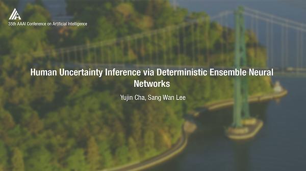 Human Uncertainty Inference via Deterministic Ensemble Neural Networks