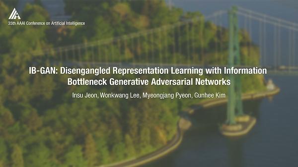 IB-GAN: Disengangled Representation Learning with Information Bottleneck Generative Adversarial Networks