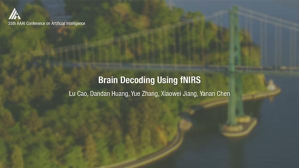 Brain Decoding Using fNIRS