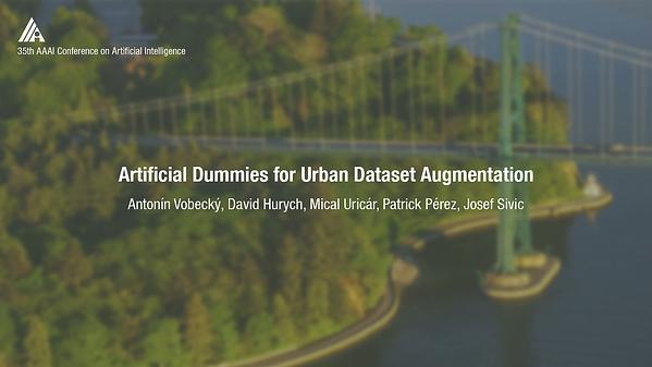 Artificial Dummies for Urban Dataset Augmentation