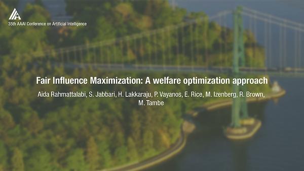 Fair Influence Maximization: a Welfare Optimization Approach