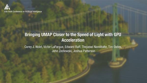 Bringing UMAP Closer to the Speed of Light with GPU Acceleration