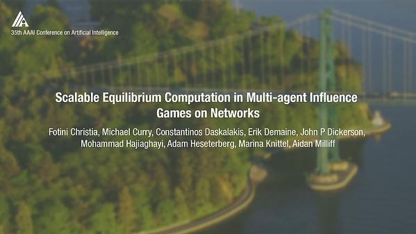 Scalable Equilibrium Computation in Multi-Agent Influence Games on Networks