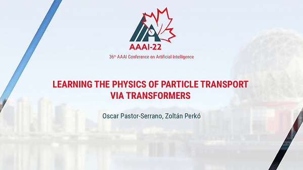 Learning the Physics of Particle Transport via Transformers