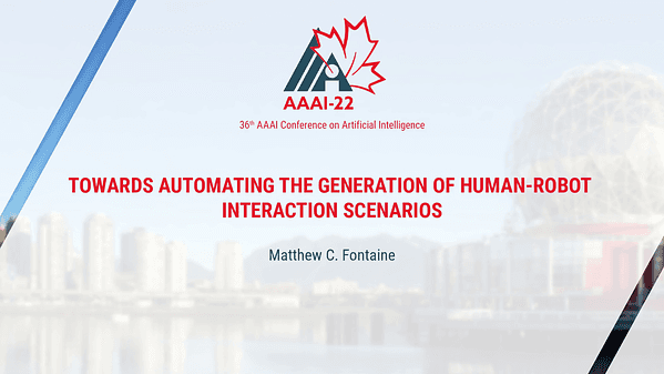 Towards Automating the Generation of Human-Robot Interaction Scenarios