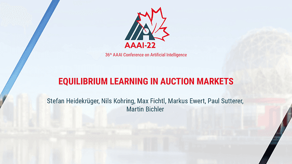 Equilibrium Learning in Auction Markets
