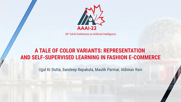 A Tale of Color Variants: Representation and Self-Supervised Learning in Fashion E-commerce