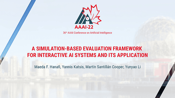 A Simulation-Based Evaluation Framework for Interactive AI Systems and Its Application