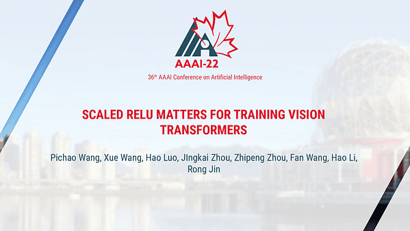 Scaled ReLU Matters for Training Vision Transformers