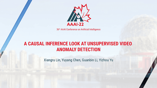 A Causal Inference Look At Unsupervised Video Anomaly Detection