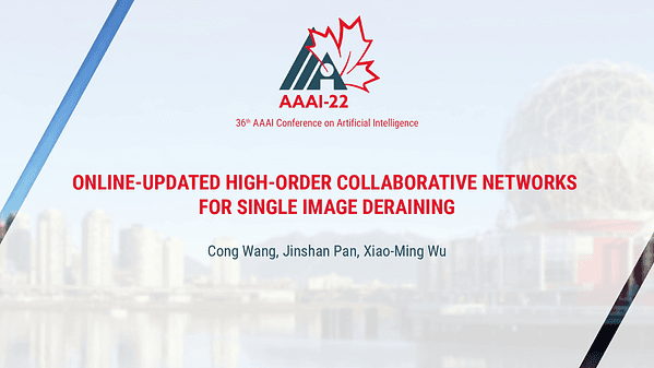 Online-Updated High-Order Collaborative Networks for Single Image Deraining