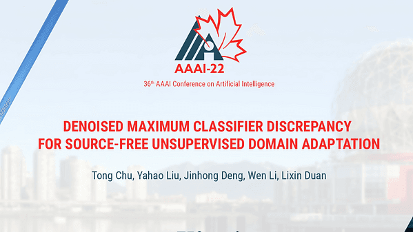 Denoised Maximum Classiﬁer Discrepancy for Source-Free Unsupervised Domain Adaptation