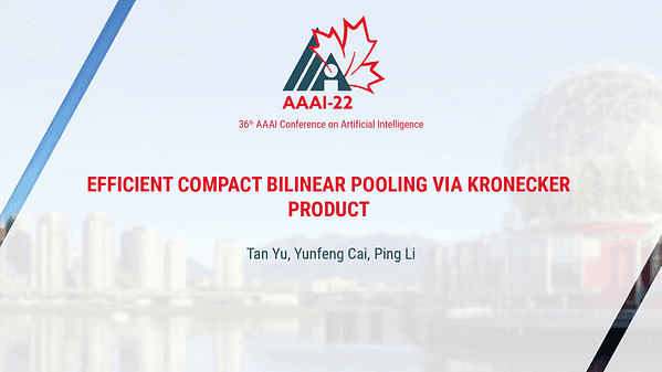 Efficient Compact Bilinear Pooling via Kronecker Product