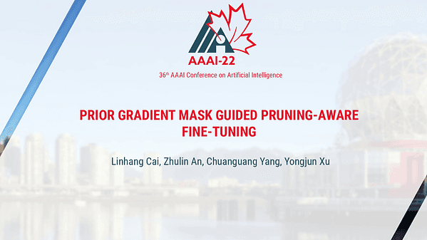 Prior Gradient Mask Guided Pruning-Aware Fine-Tuning