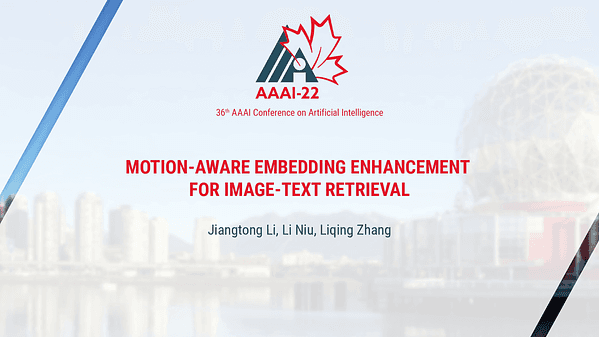 Motion-Aware Embedding Enhancement for Image-Text Retrieval